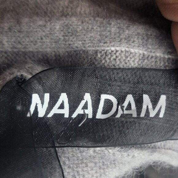 Naadam Sweater Womens S Gray Cashmere Cardigan Cable Knit Lagenlook Modest - Picture 8 of 10